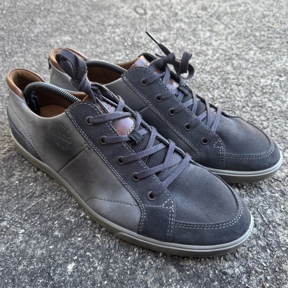 Ecco Other - ECCO Collin 2.0 Sneaker Mens US Size 12 EU 46 Gray Leather Soft